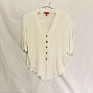 Guess White Button-Down Women's Shirt xs